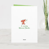 Glückliches niedliches Häschen Ostern groß - Feiertagskarte (Rückseite)