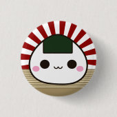 Glückliches Onigiri Button (Vorderseite)