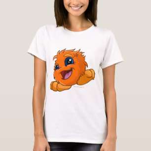 Glückliches orange JubJub T-Shirt