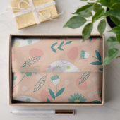 Glückliches oranges Osterei Seidenpapier (Geschenk)