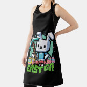 Glückliches Osterhase Pixel Spiel  Schürze (InSitu)
