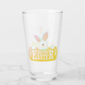 Glückliches Osterhasen-Glas Glas (Rückseite)