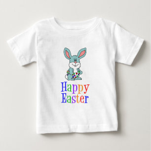 Glückliches Ostern-Cartoon-Häschen Baby T-shirt