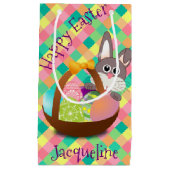 Glückliches Ostern-Frühlings-Schachbrett Kleine Geschenktüte (Vorderseite)