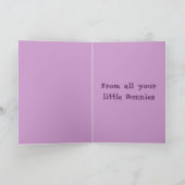 Glückliches Ostern-Kindermädchen (völlig Feiertagskarte (Innenseite)