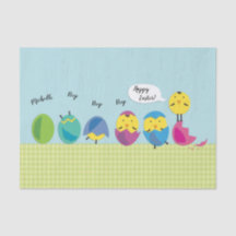 Glückliches Ostern-Küken addieren Namen