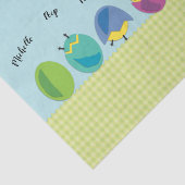 Glückliches Ostern-Küken addieren Namen Seidenpapier (Ausschnitt)