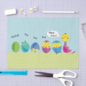 Glückliches Ostern-Küken addieren Namen Seidenpapier (Handwerk)