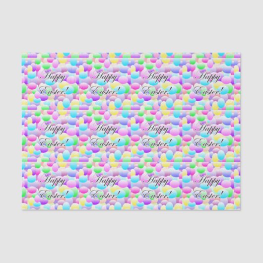 Glückliches Ostern-Licht Seidenpapier (Vorderseite)