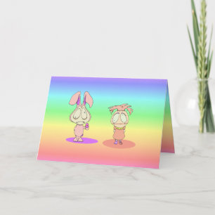 Glückliches Ostern-Meisterstück Lil Ralphie u. Feiertagskarte