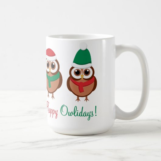 Glückliches Owlidays Kaffeetasse (Rechts)