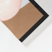 Glückliches Paar moderne personalisierte Valentine Fleecedecke (Ecke)