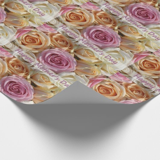 Glückliches Packpapier der Mutter Tages (Ecke)