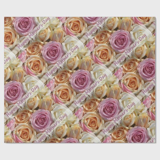 Glückliches Packpapier der Mutter Tages (Flach)