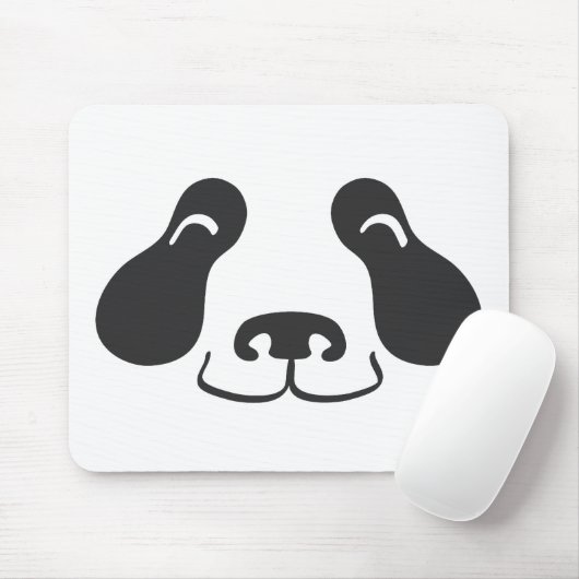 Glückliches Panda-Gesicht Mousepad (Mit Mouse)