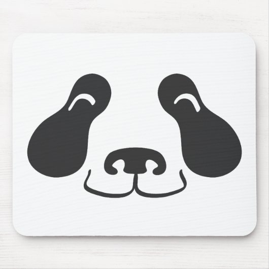 Glückliches Panda-Gesicht Mousepad (Vorne)