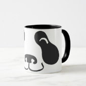 Glückliches Panda-Gesicht Tasse (VorderseiteRechts)