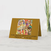 Glückliches Passahfest: Jüdisches Festival der Karte (Rückseite)