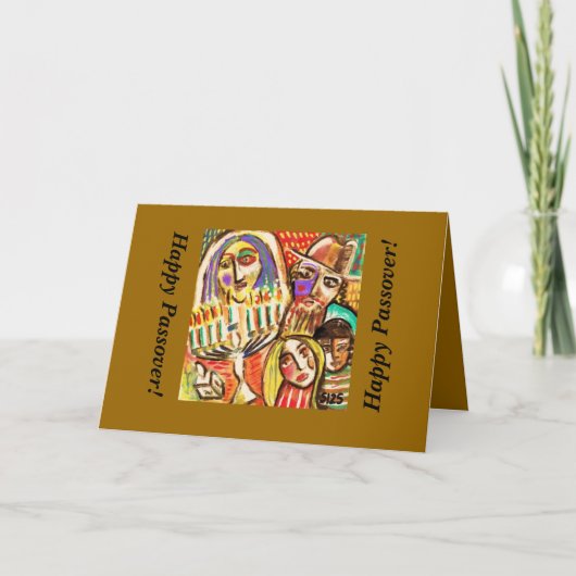 Glückliches Passahfest: Jüdisches Festival der Karte (Vorderseite)
