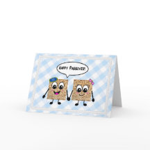 Glückliches Passahfest niedliches Matzot auf