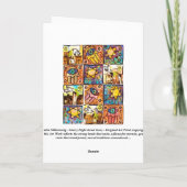 Glückliches Passahfest - sternenklare Karte (Rückseite)