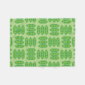 Glückliches Peapods Fleecedecke (Vorderseite (Horizontal))