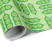 Glückliches Peapods Geschenkpapier (Rolleneckpunkt)