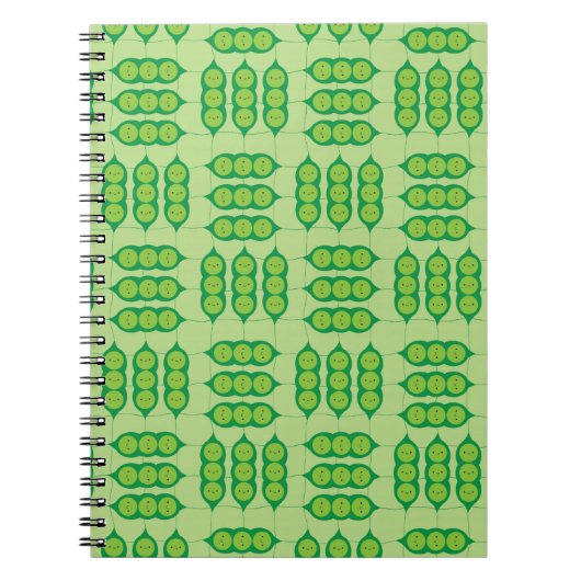 Glückliches Peapods Notizblock (Vorderseite)