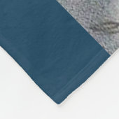 glückliches Pferd in Blau Fleecedecke (Ecke)