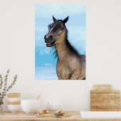 Glückliches Pferd Poster (Küche)