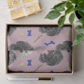 Glückliches Pfoten-Tissue-Papier Seidenpapier (Geschenk)