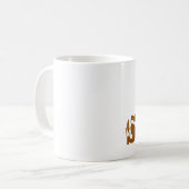 Glückliches Piggy Kaffeetasse (Vorderseite Links)