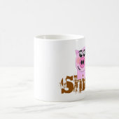 Glückliches Piggy Kaffeetasse (Mittel)