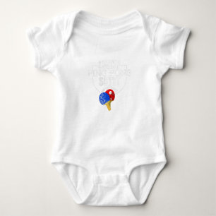 Glückliches Ping Pong Lustig Für Tischtennisspie Baby Strampler