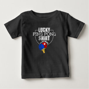 Glückliches Ping Pong Lustig Für Tischtennisspie Baby T-shirt