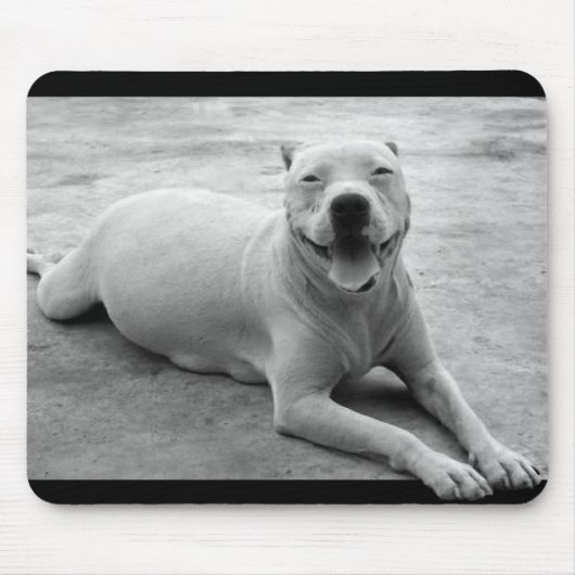 Glückliches pitbull mousepad (Vorne)