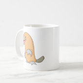Glückliches Platypus Kaffeetasse (Vorderseite Links)