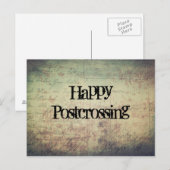 Glückliches Postcrossing Postkarte (Vorne/Hinten)