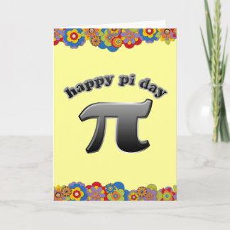 Glückliches PU-Symbol PU-Tag| für Mathe-Nerds am Karte