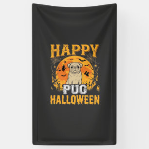 Glückliches Pug Halloween Grusel Hund Design_1 Banner
