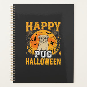 Glückliches Pug Halloween Gruseliger Hund Design_1 Planer