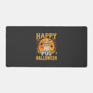 Glückliches Pug Halloween Gruseliger Hund Design_1 Schreibtischunterlage