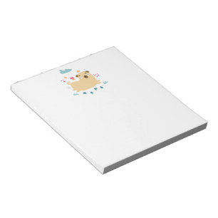 Glückliches Puggy Notizbuch Notizblock