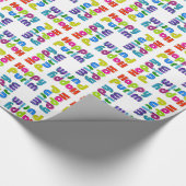 GLÜCKLICHES PURIM flippiges Geschenk Geschenkpapier (Ecke)