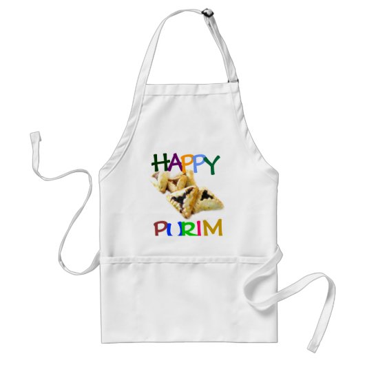 "Glückliches Purim " Schürze (Vorne)