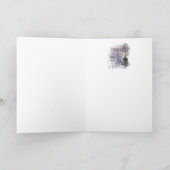 Glückliches Raben-Gedicht Halloweens Edgar Allan Karte (Innenseite)