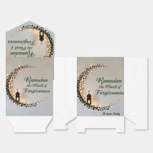 Glückliches Ramadan Kareem 2026 Geschenkboxen Geschenkschachtel (Ungefaltet)
