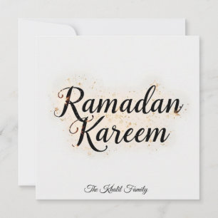 Glückliches Ramadan Mubarak Ramadan Kareem Gold Mu Feiertagskarte