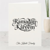 Glückliches Ramadan Mubarak Ramadan Kareem Muslim Karte (Vorderseite)
