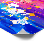 GLÜCKLICHES REGENBOGEN- UND SCHMETTERLINGE-PLAKAT POSTER (Ecke)